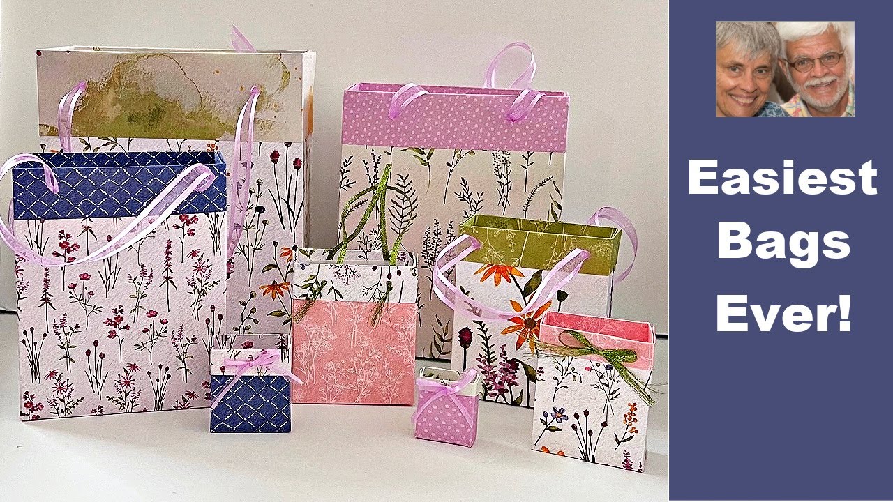 Fastest & Easiest Way To Make Gift Bags from Any Paper