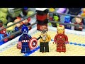 Lego Superhero Iron Man vs Captain America WWE Stop Motion Animation