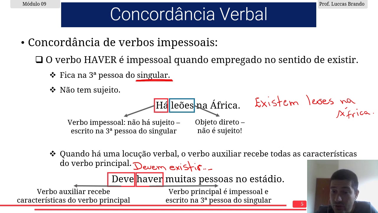 Concurso Transpetro: aula de Português  Concordância verbal: de A a Z 