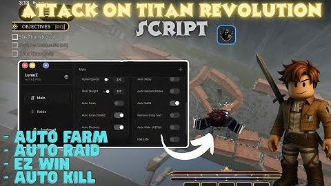 *OP* Attack On Titan Revolution SCRIPT - PASTEBIN 2025 | AUTO FARM, AUTO RAID, EZ WIN, AUTO REFILL