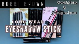 BOBBI BROWN long wear cream Eyeshadow Sticks Swatches & Comparison (10)