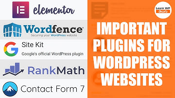 Most Important Plugins for WordPress | WordPress Tutorials | Learn WordPress Telugu