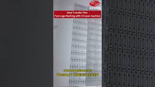 Laser Engraving on Heat Transfer Film – Fast Logo Marking with Precision#lasercutting #laserengraved