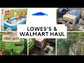 LOWE'S AND WALMART HAUL // FINALLY GOT STUFF TO CLEAN UP THE BACK PATIO // POOL AND MORE.. SMTV