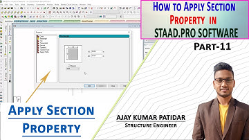 How To Assign Section Property In Staad.Pro |Hindi Tutorial | Structural Design Engineering| Part-11