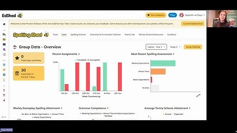 EdShed Hub Upgrade: NEW Spelling Shed Launch