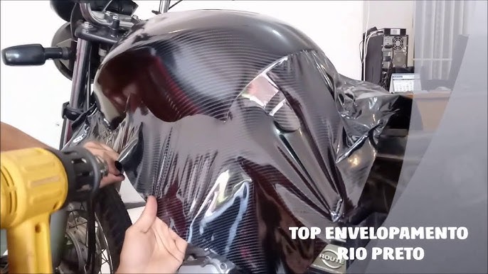 😱 VINILO fibra de CARBONO moto 🏁 ¿Merece la pena? MIRA el RESULTADO  FINAL! 