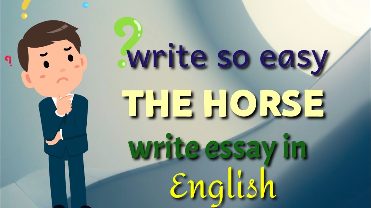 the horse essay 10 lines in english