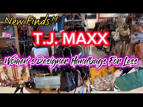 TJ MAXX SHOP WITH ME AND HAUL! PAY LESS ON WOMEN'S DESIGNER HANDBAGS 