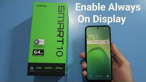 Infinix Smart 10 - How to enable always on display