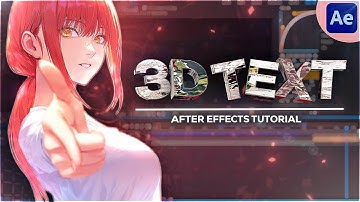 3D Text | Easy After Effects AMV Tutorial