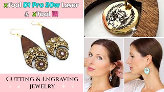 Making DIY Jewelry with xTool D1 Pro 20w &amp; Infrared Laser Module (metal &amp; wood) DIY Jewellery