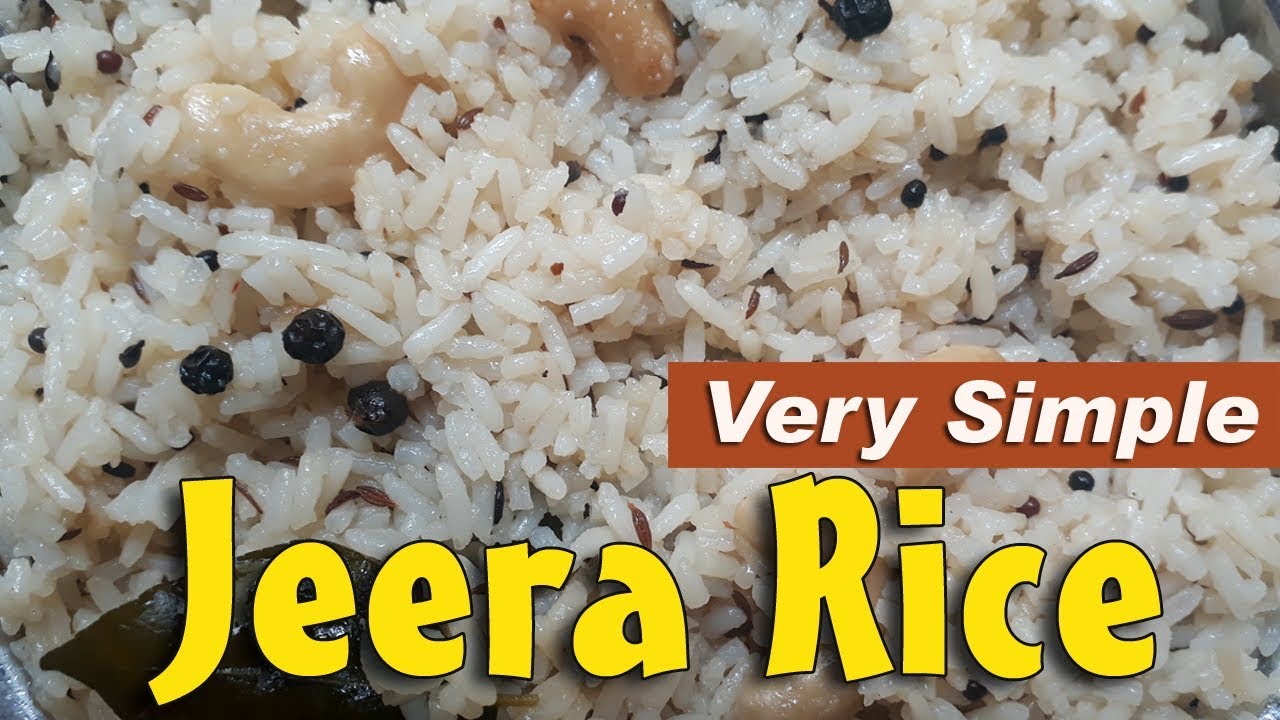 How to make JEERA RICE - Cumin Rice - Simple Jeera Rice | Street Food INDIA