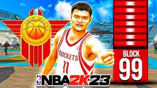 LEGEND 7'6" YAO MING BUILD + 99 BLOCK COMPLETELY BREAKS NBA 2K23