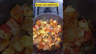 Arroz de  Mariscos| Receta casera y económica #cocinacreativ#paellademarisco#comida
