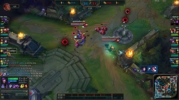 Caitlyn gets one shot by Syndra