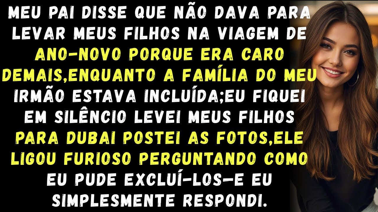 Meu pai excluiu meus filhos das férias. Eu os levei para Dubai — a ligação dele não teve preço.