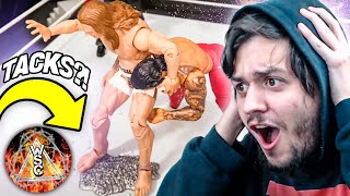 Reacting To WSC Stage Creator Hardcore Tag Gauntlet Action Figure Match