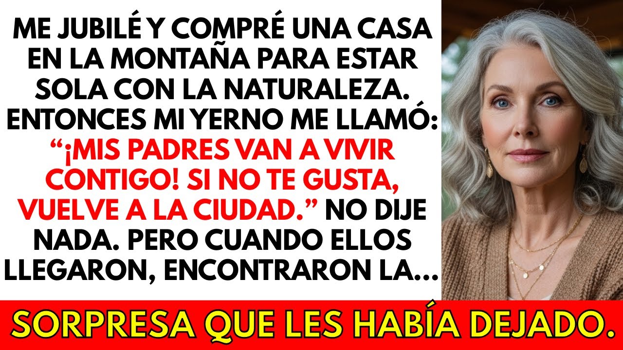 Mi yerno quería llevar a sus padres a mi nueva casa en el bosque, así que preparé una “sorpresa”...