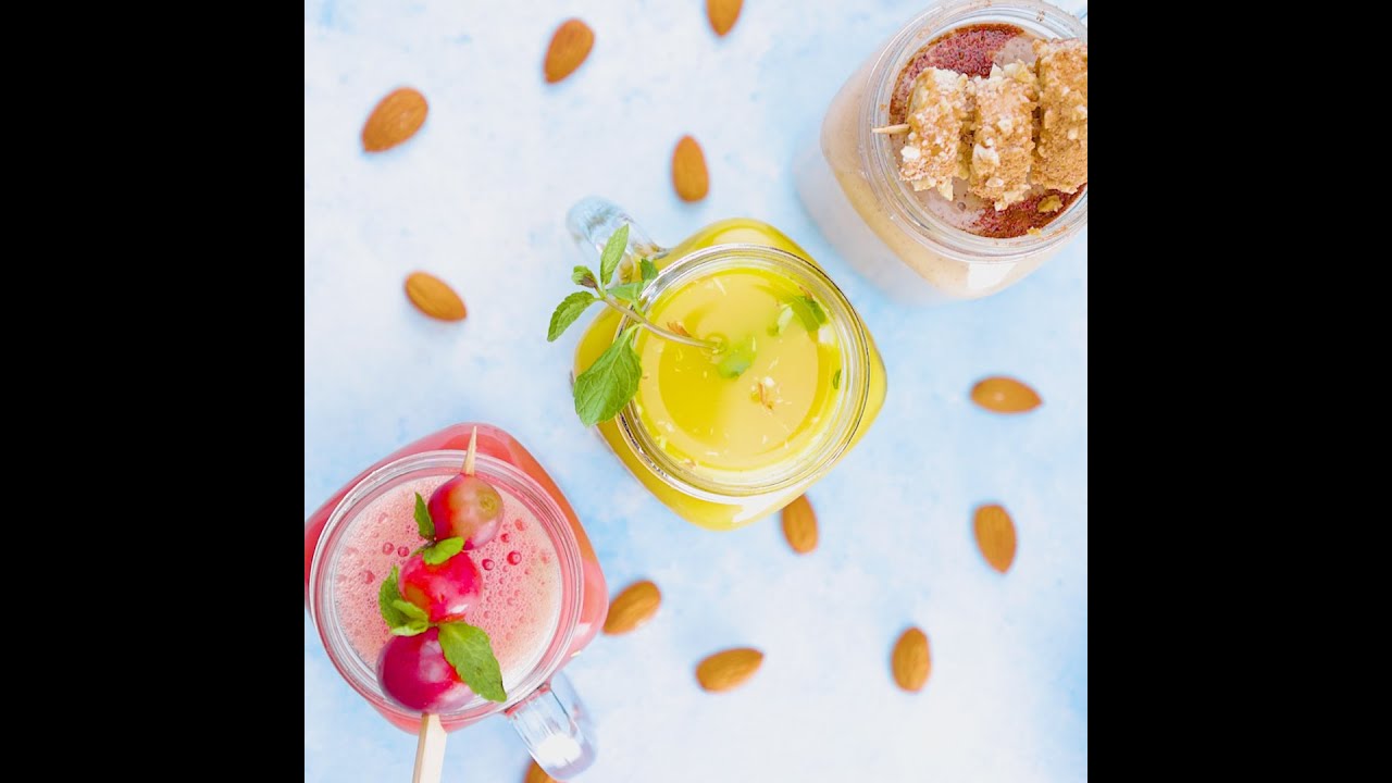 #Shorts: Healthy Drink Recipe | Banana & Cinnamon Smoothie | Almond Milk, Honey, Yogurt & More! | India Food Network