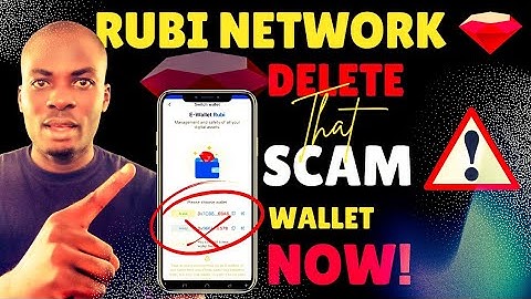 Rubi Network: How to delete the scam wallet on Rubi app #rubi