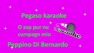 o sap pur nu cumpagn mio karaoke Peppino di Bernardo