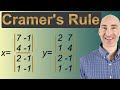 Understanding Cramer's Rule for Solving Systems of Equations