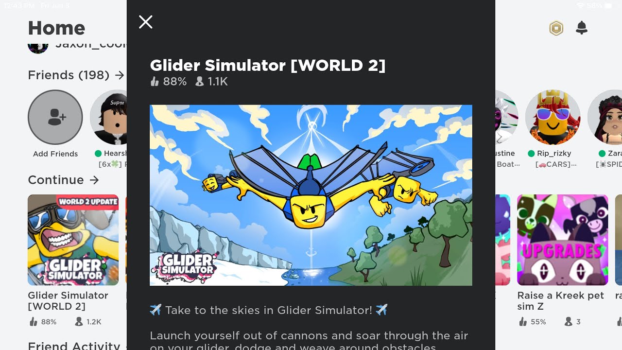 Glider simulator world 2 in roblox YouTube