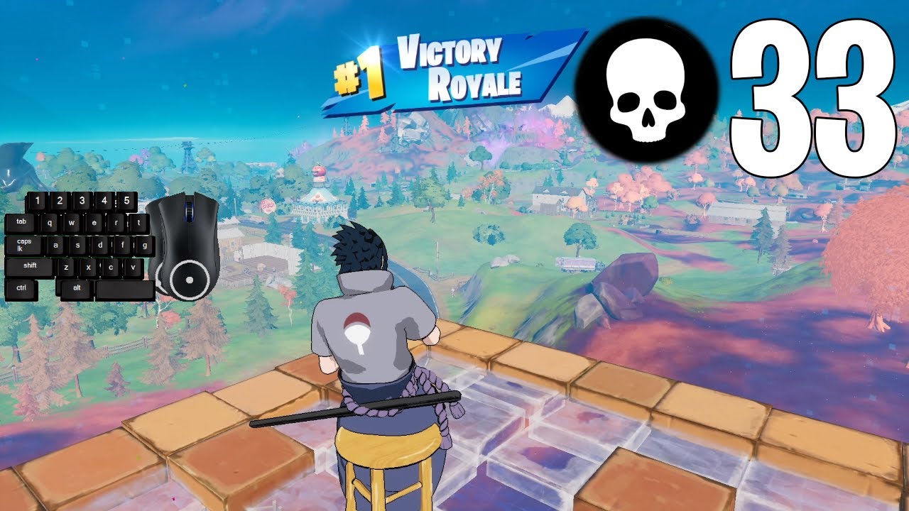 33 Elimination Solo Squads Gameplay | Full Game Season 8 Chapter 2 [Fortnite PC Keyboard]