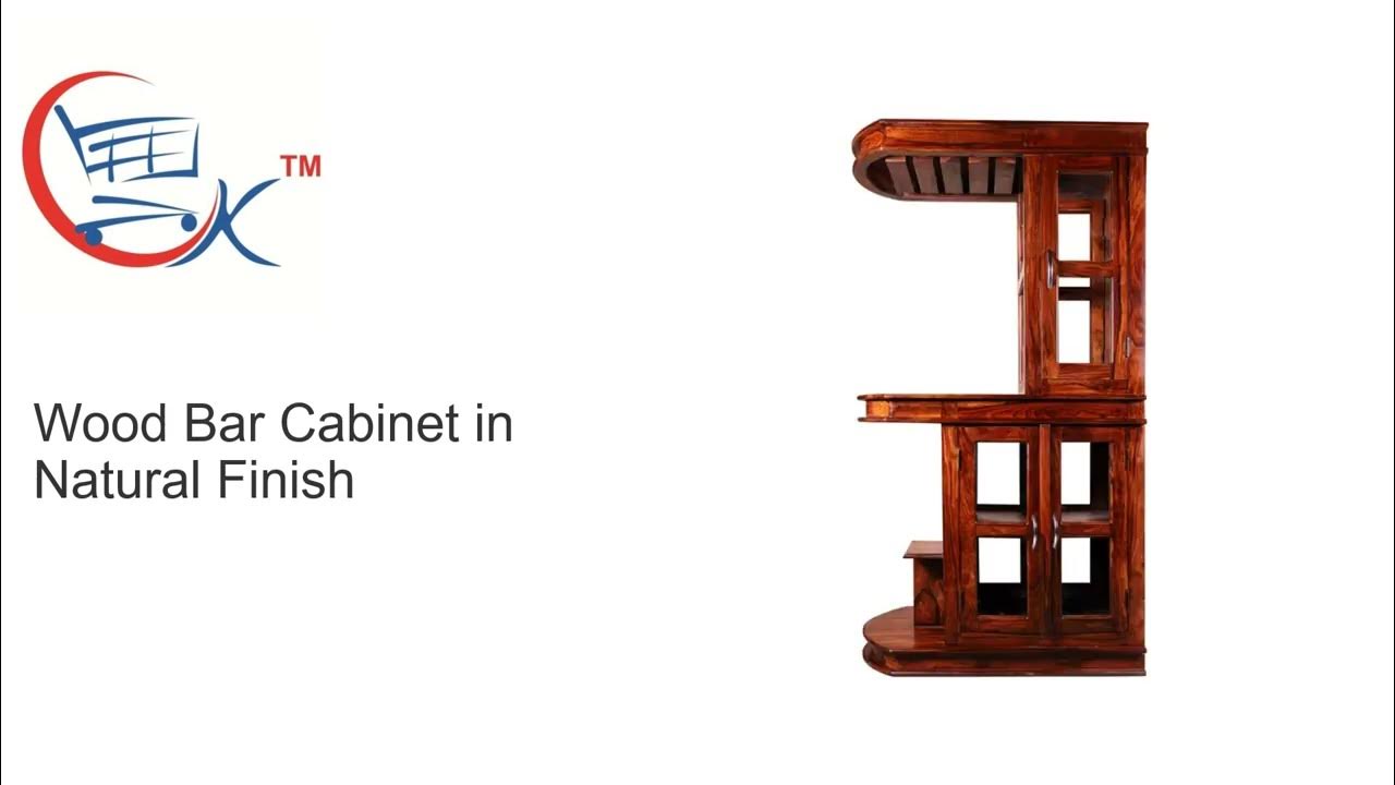 Mini Bar Wood Bar in Natural Finish YouTube