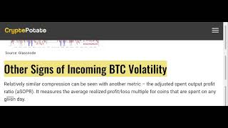 Massive Bitcoin Volatility Incoming, Crypto Market Like a Coiled Spring According to Glassnode