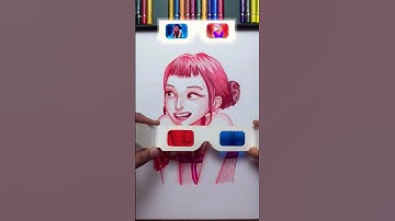 KPOP demon Hunters Zoey and Mystery (face reveal) Transformation 3D Glass Art #shorts