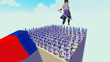100x SASUKE UCHIHA + 1x GIANT vs 2x EVERY GOD l Totally Accurate Battle Simulator TABS