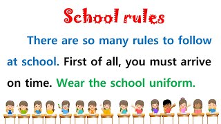 برجراف School Rules - برجراف عن قواعد المدرسة
