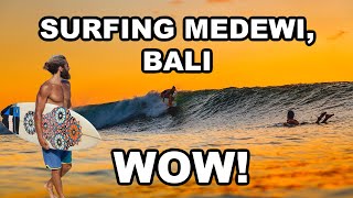 Surfing Balis Longest Wave Medewi Point - 4K