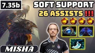 7.35b - Misha SHADOW SHAMAN Soft Support 26 ASSISTS - Dota 2 Full Match Gameplay