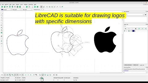Draw the Iconic Apple Logo in LibreCAD - Step-by-Step Tutorial