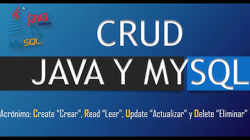 CRUD  Java y Mysql  facil y completo 2019