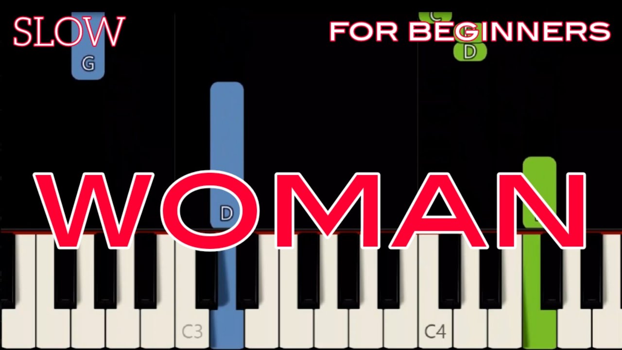 Woman by John Lennon - Piano - Digital Sheet Music