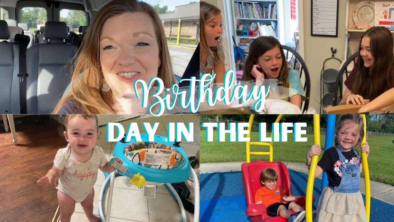 Large Family Vlog || BIRTHDAY and a Day in the Life - YouTube