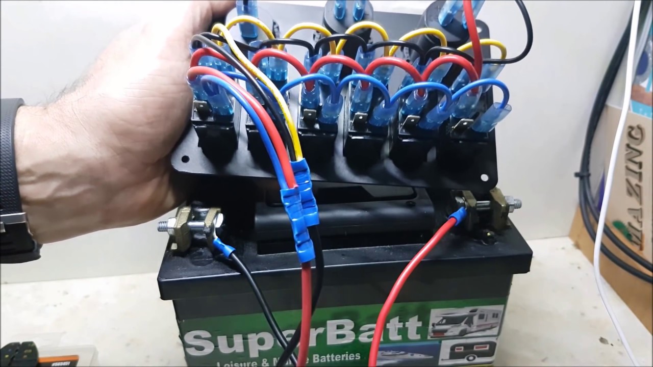 How to wire a boat switch panel - YouTube wiring diagram for led light bar with switch 