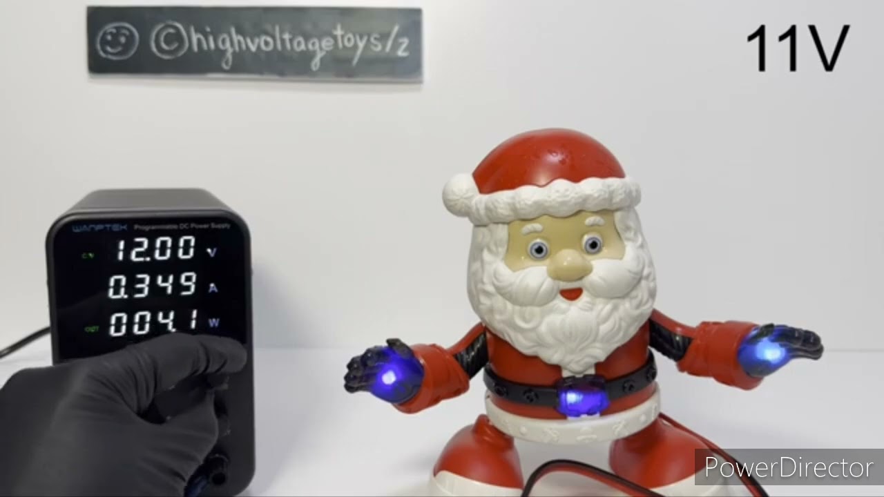 Dancing Robot Santa Claus Unboxing And High Voltage