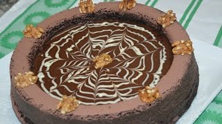 كيكة بالشكلاط ناجحة سهلة وإقتصادية   Cake au chocolat