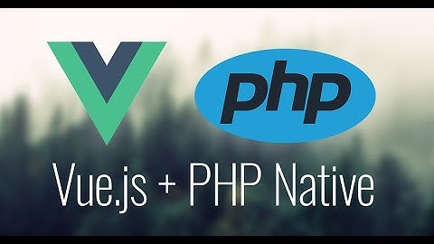 Créer une API REST en PHP sans Framework, ni ORM avec la gestion du cors et le front en Vuejs.