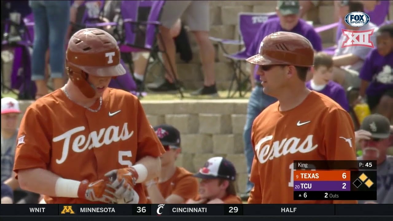 Texas vs TCU Baseball Highlights - Game 3 - YouTube