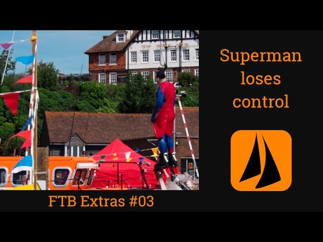 Superman loses control - jet flyboard stack accident - Rye Maritime Festival - FTB Extra