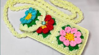 Wow 🥰 Easy Crochet Phone Bag Tutorial For Beginners Step By Step 💞