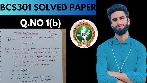 BCS301 Model Question Paper Solved 📝Vtu |Q.No 1(b)