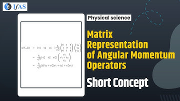 Short Concept Matrix Representation of Angular Momentum Operators