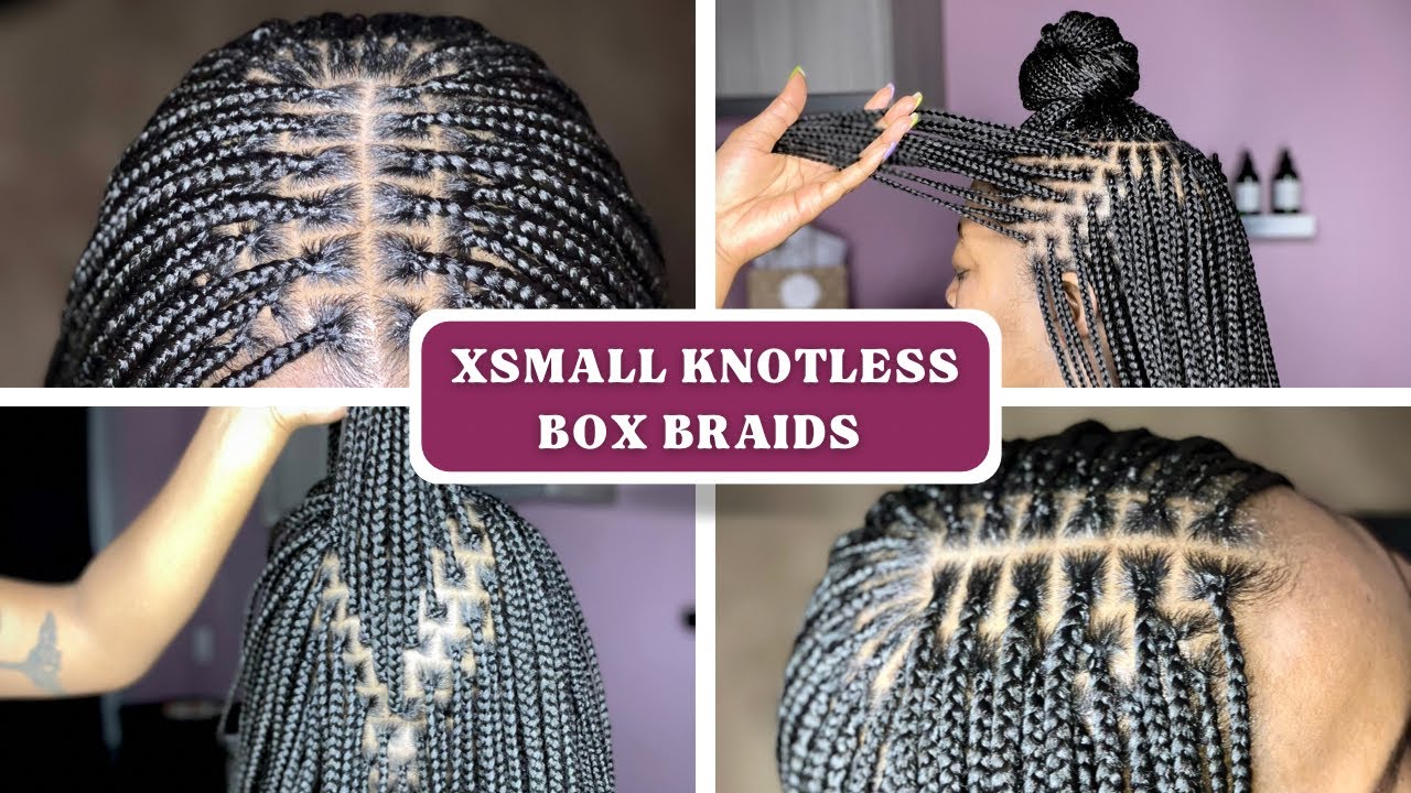 XSmall Knotless Box Braids  How To Make The Install Go By Faster 